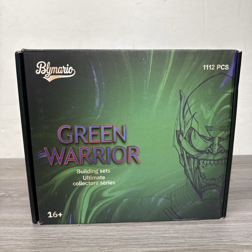 Blymario Green Warrior Building Kit for Adults 1112 Pieces New In Box